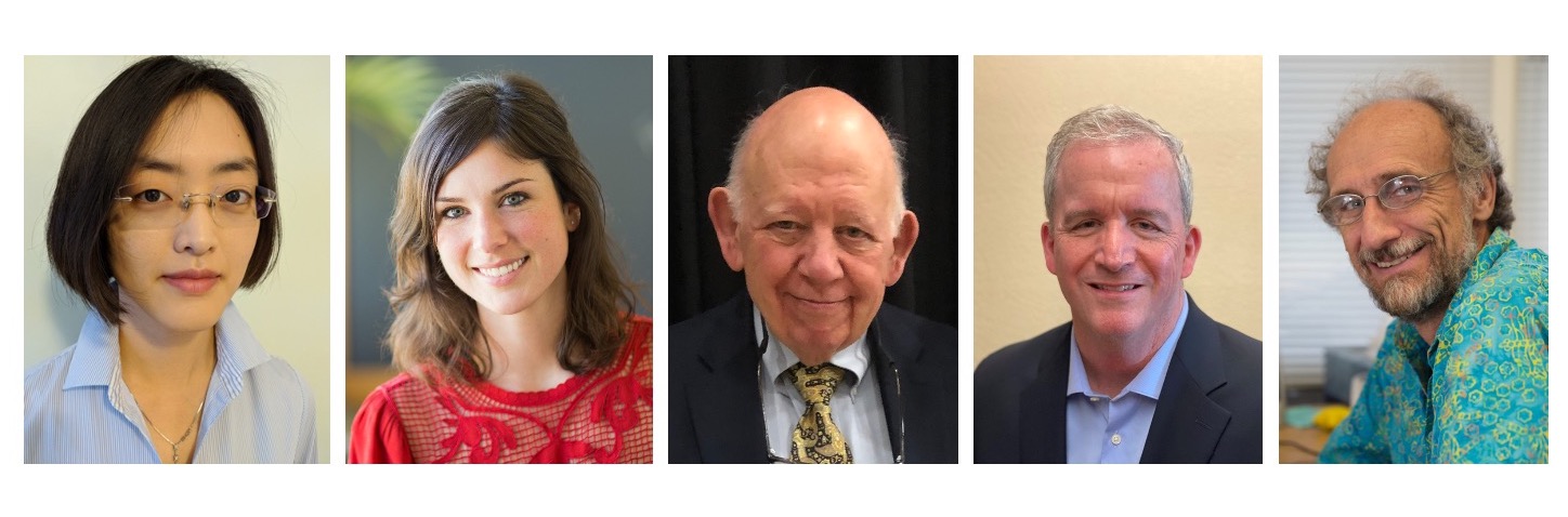 5 additional 2022 AAS prizewinners shown in photos: two women and three men