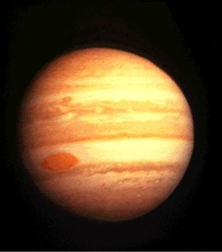 Pioneer 10 image of Jupiter, 1 December 1973.