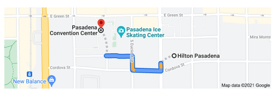 Pasadena map